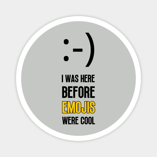 WORLD EMOJI DAY OLDSCHOOL SMILEY FACE Magnet by BVCrafts